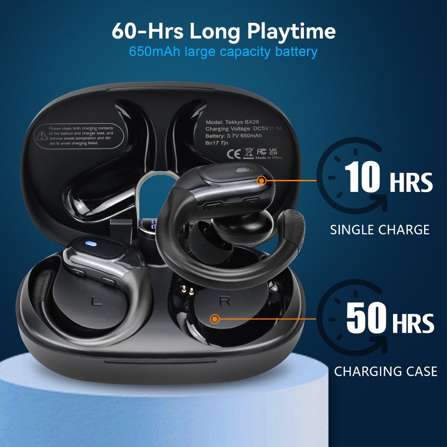 earbuds, wireless earbuds, long hour battery, music play, smart control, led display, handsfree